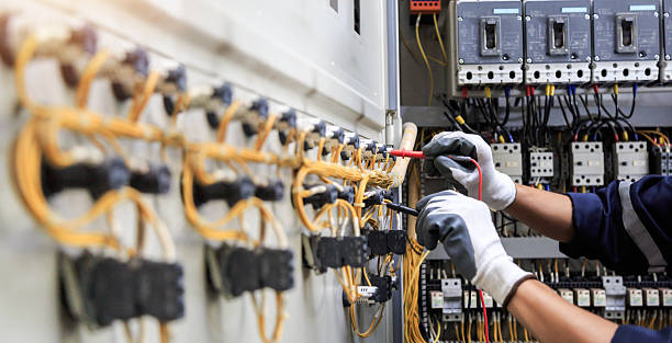 Professional Electrician technician working in Addison, TX